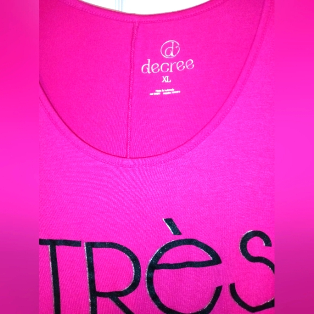 Pink Shirt/Top (NWOT)(PTP 18" L 28") - Picture 4 of 4